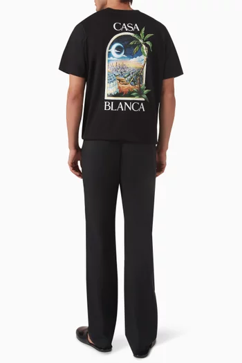LA Night T-shirt in Cotton Jersey