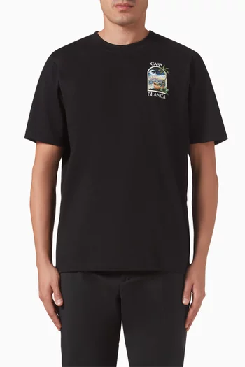 LA Night T-shirt in Cotton Jersey