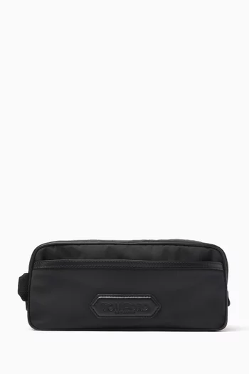 Logo-patch Wash Bag