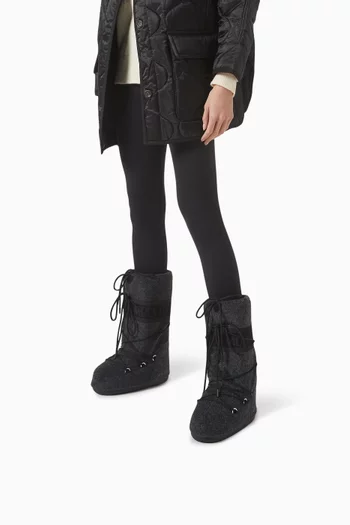 Icon Knee Boots in Felt