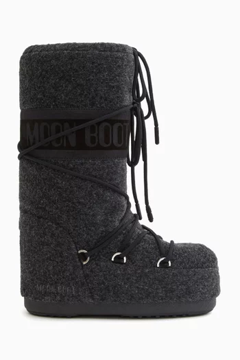 Icon Knee Boots in Felt
