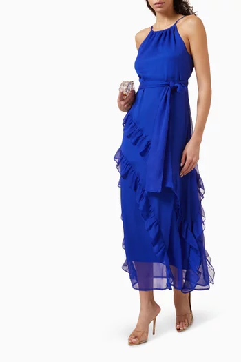 Marina Frill Maxi Dress
