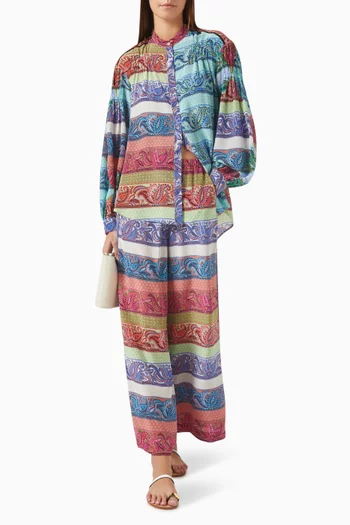 Marseille Smock Shirt in Silk