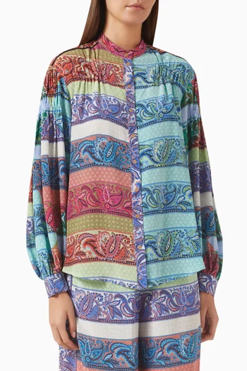 Marseille Smock Shirt in Silk