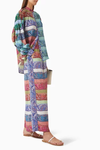 Marseille Wide-leg Pants in Silk