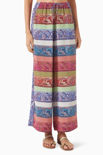 Marseille Wide-leg Pants in Silk