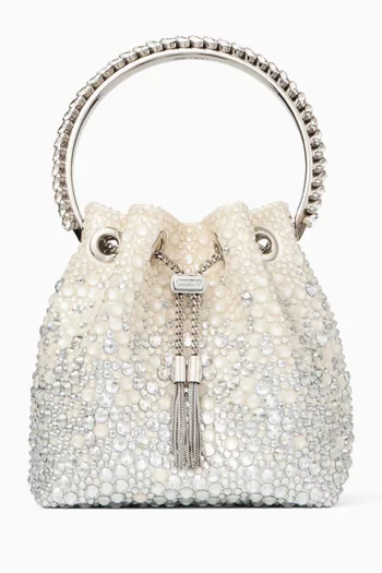 Bon Bon Crystal-embellished Bag in Satin
