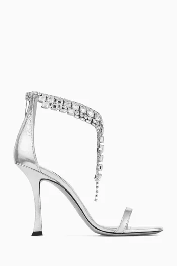 Verity 100 Sandals in Vintage Metallic Leather