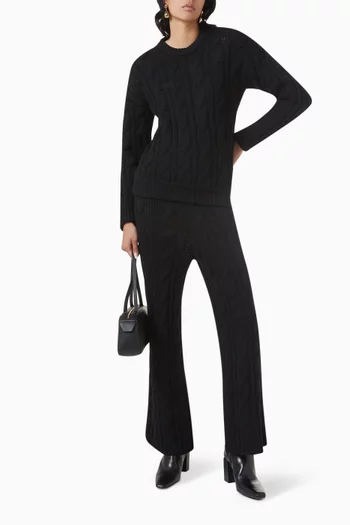Roundneck Sweater in Wool-knit