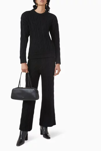 Large Pants in Wool-knit