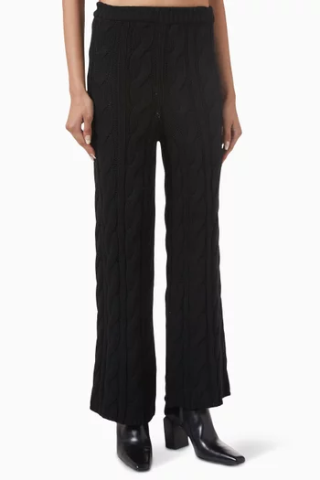 Large Pants in Wool-knit
