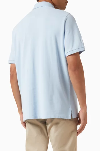 Embroidered Logo Polo Shirt in Cotton