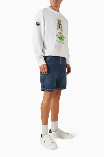 Novelty Bear Sweatshirt in Cotton-blend