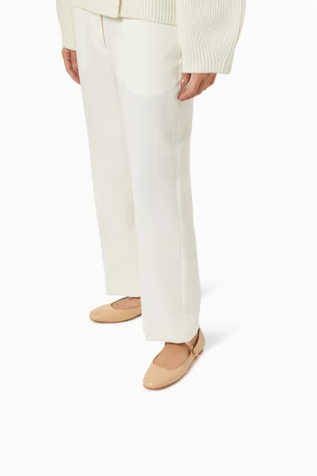Ballet Flats in Calfskin