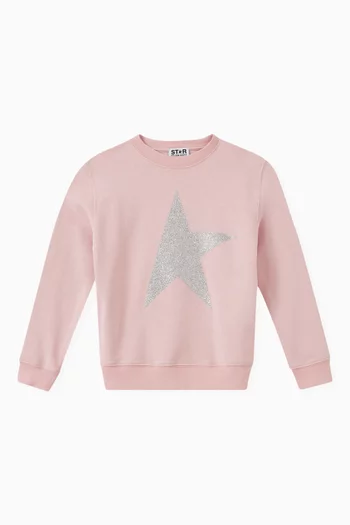 Star Sweatshirt in Cotton