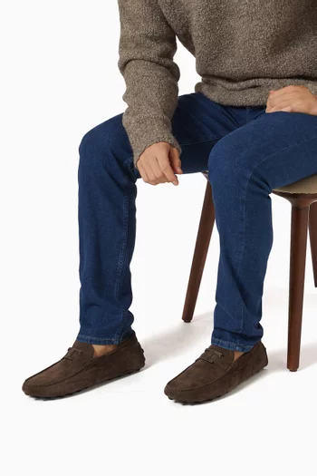 Gommino Bubble Loafers in Suede