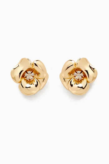 Lulu Earrings in 18kt Gold-plated Metal