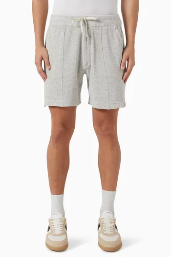 Elasticated Shorts in Cotton-blend