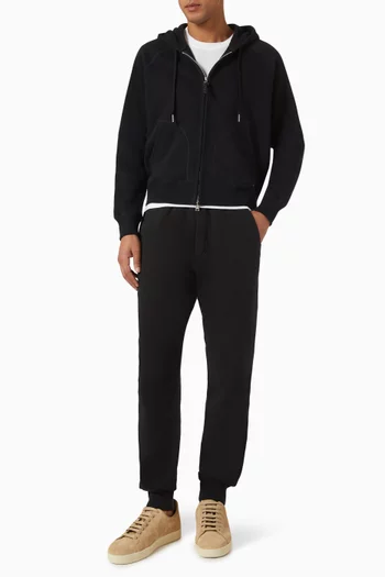 Zip-up Hoodie in Cotton-jersey