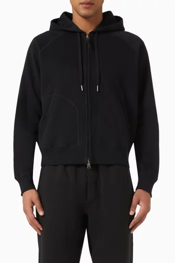 Zip-up Hoodie in Cotton-jersey
