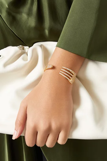 Bon Appétit Bracelet in 18kt Gold-plated Brass