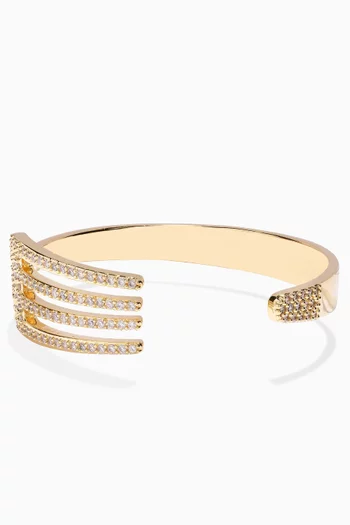 Bon Appétit Bracelet in 18kt Gold-plated Brass