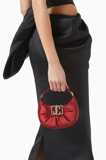 Mini Edie Hobo Bag in Puffed Satin