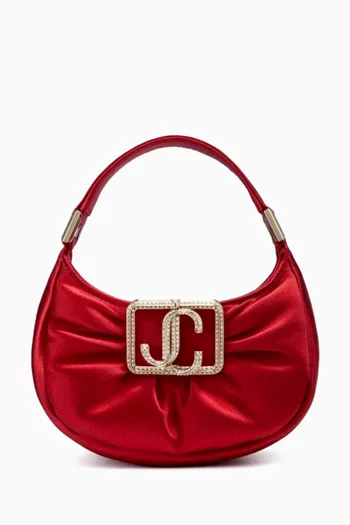 Mini Edie Hobo Bag in Puffed Satin