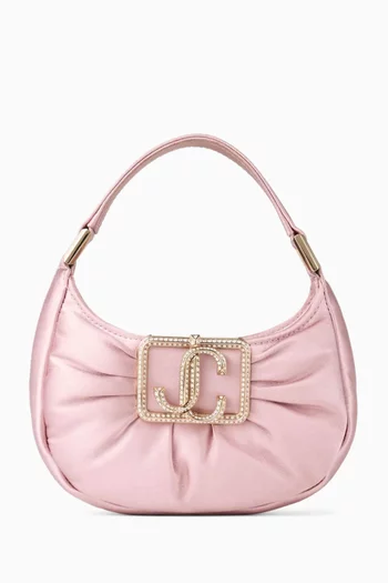 Mini Edie Hobo Bag in Puffed Satin