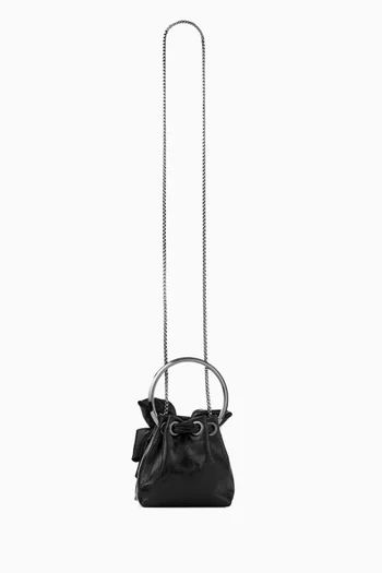 Micro Bon Bon Bucket Bag in Leather