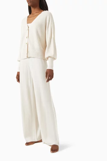 Fine Gauge Pants in Cotton Blend