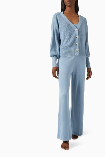 Fine Gauge Pants in Cotton Blend