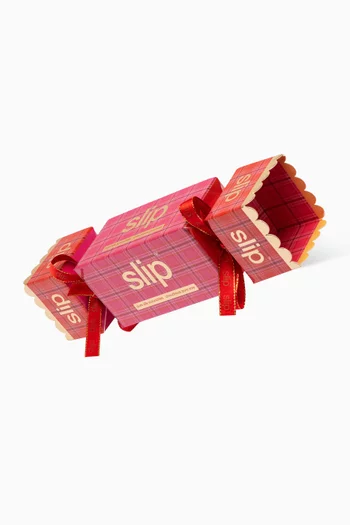 Scarlet Mixed Silk Scrunchie Bon Bon