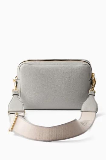 Small Camera Crossbody Bag in Leather
