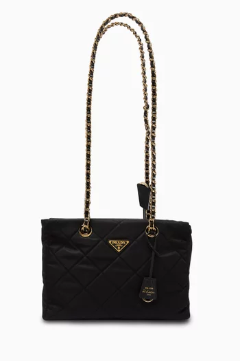Medium Re-Edition 1995 Chaîne Shoulder Bag in Re-Nylon