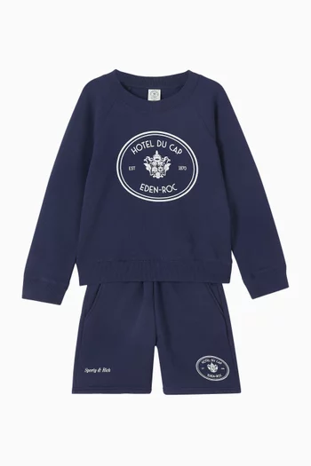 Eden Crest Gym Shorts in Cotton-fleece