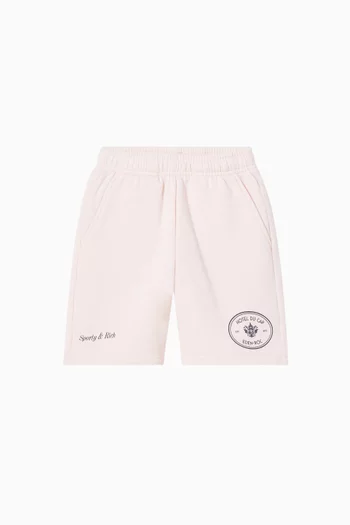 Eden Crest Gym Shorts in Cotton-fleece
