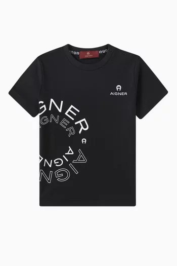 Logo Print T-shirt in Cotton