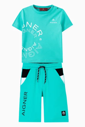 Logo Print T-shirt in Cotton