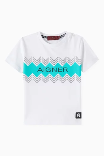 Zigzag Logo T-shirt in Cotton