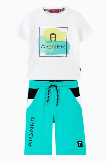 Logo Bermuda Shorts in Cotton