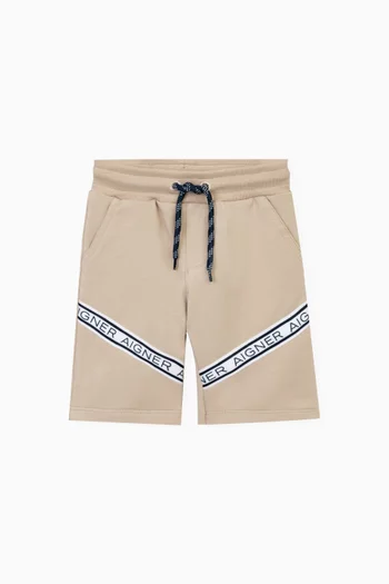 Logo Graphic Bermuda Shorts in Cotton