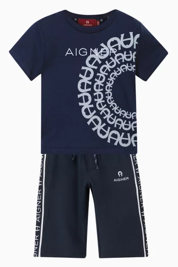 Logo Print T-shirt in Cotton