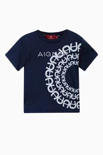 Logo Print T-shirt in Cotton