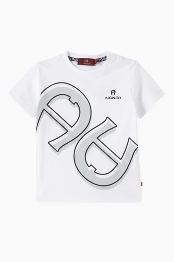 Horseshoe Print T-shirt in Cotton