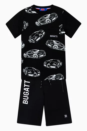 Graphic Print T-Shirt in Cotton