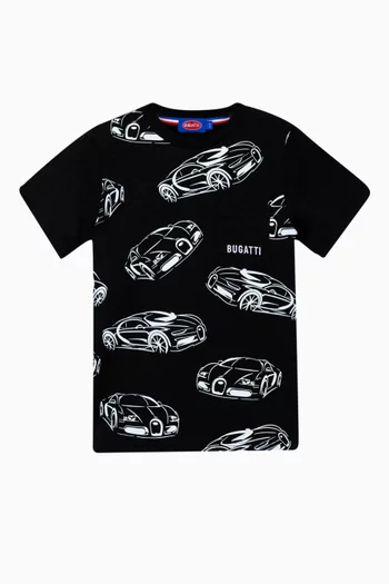 Graphic Print T-Shirt in Cotton