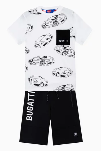 Graphic Print T-Shirt in Cotton