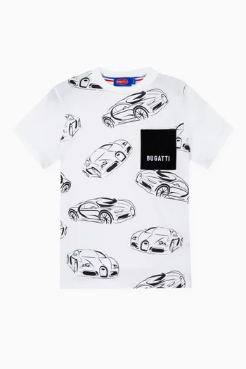 Graphic Print T-Shirt in Cotton