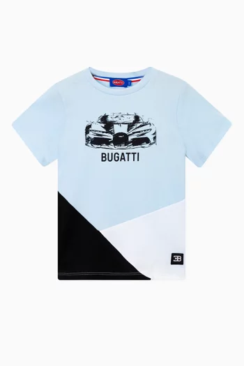 Car Graphic Print T-Shirt in Cotton